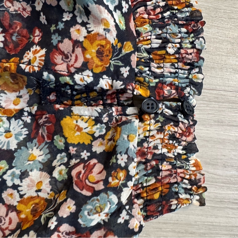 Zara Multicolor Floral Blouse - Picture 5 of 8
